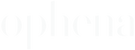 Logotype of Swedish Equestrian Brand Ophena (white)