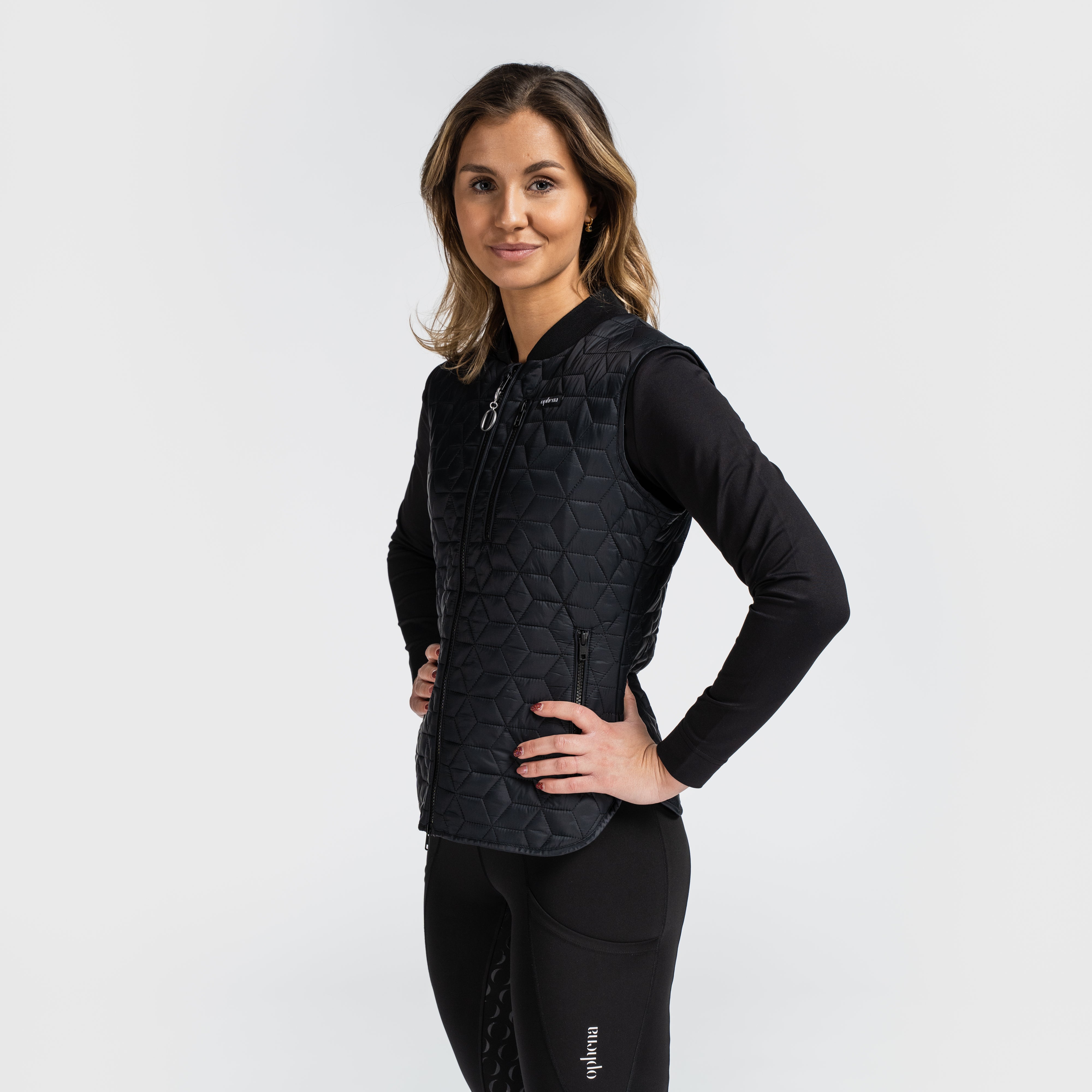 Women's Quilted Riding Vest. 100% recycled | Ophena